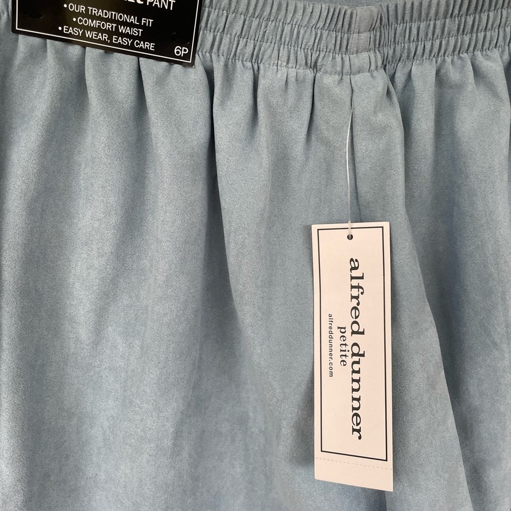 Alfred Dunner Size 6P Petite Northern Lights Blue Pants NWT 💙✨ - Picture 4 of 4